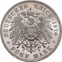 Germany Deutschland RARE 5 mark 1914 VF++XF SEE SCAN &330