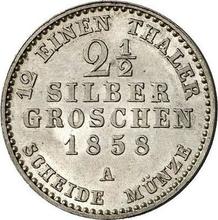 2-1/2 Silber Groschen 1858 A  
