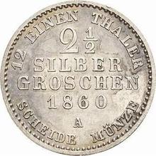 2-1/2 Silber Groschen 1860 A  