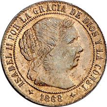 1/2 Céntimo de escudo 1868  OM 