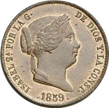 25 Céntimos de real 1859   