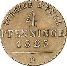 4 Pfennig 1825 D  