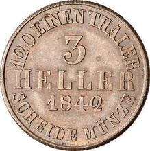 3 Heller 1842    (Pattern)