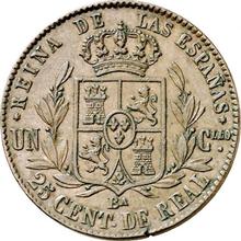 25 Céntimos de real 1863 Ba  