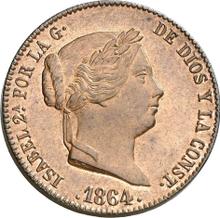 25 Céntimos de real 1864 Ba  
