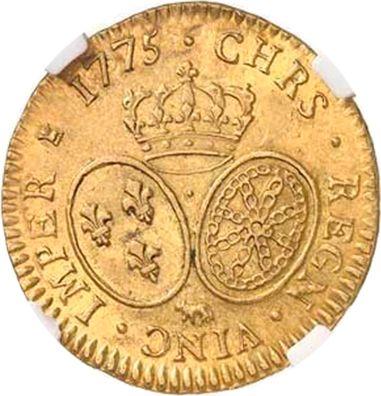 Реверс монеты - Луидор 1775 "Тип 1774-1785" По Корова - Франция, Людовик XVI