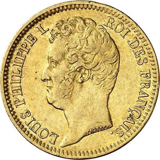 Аверс монеты - 20 франков 1831 W "Гурт выпуклый" Лилль - Франция, Луи-Филипп I