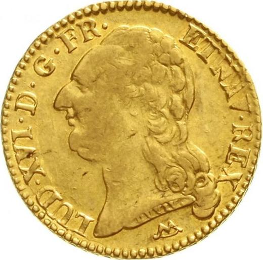 Аверс монеты - Луидор 1788 N "Тип 1785-1792" Монпелье - Франция, Людовик XVI