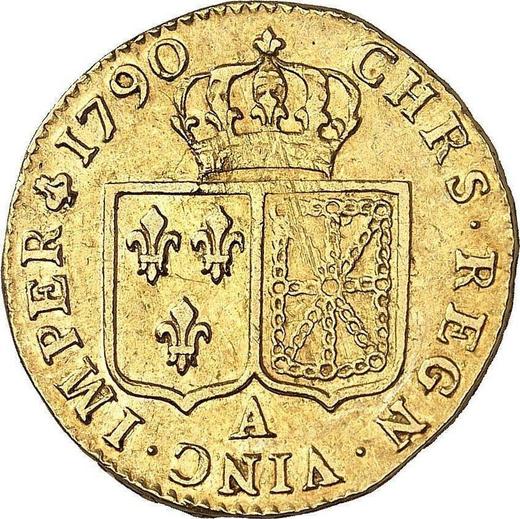 Реверс монеты - Луидор 1790 A "Тип 1785-1792" Париж - Франция, Людовик XVI