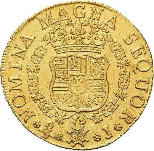 Reverse 8 Escudos 1757 So J - Chile