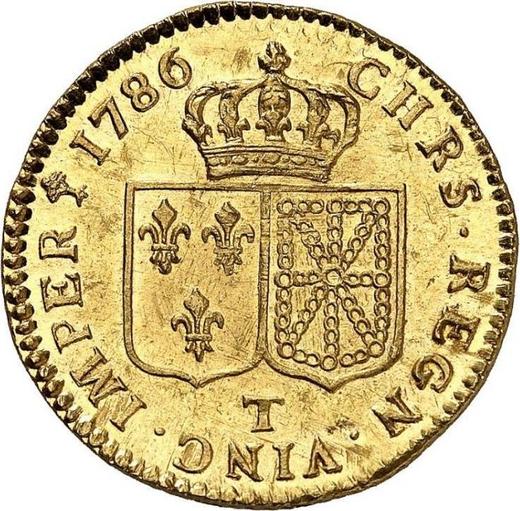 Реверс монеты - Луидор 1786 T "Тип 1785-1792" Нант - Франция, Людовик XVI