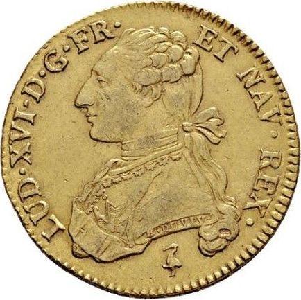 Аверс монеты - Двойной луидор 1776 A "Тип 1775-1789" Париж - Франция, Людовик XVI
