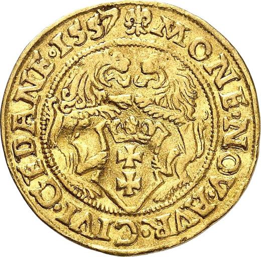 Реверс монеты - Дукат 1557 "Гданьск" - Польша