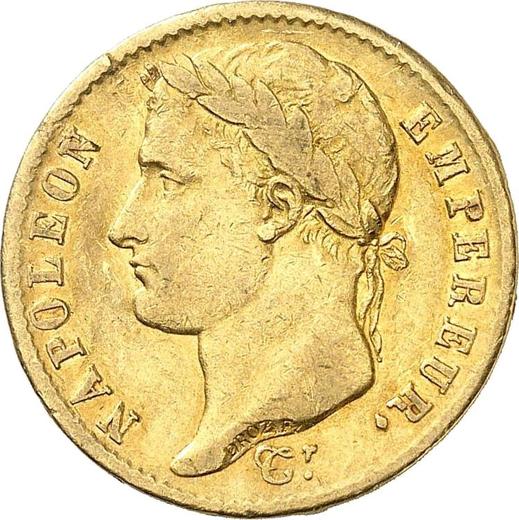 Аверс монеты - 20 франков 1808 Q "Тип 1807-1808" Перпиньян - Франция, Наполеон I