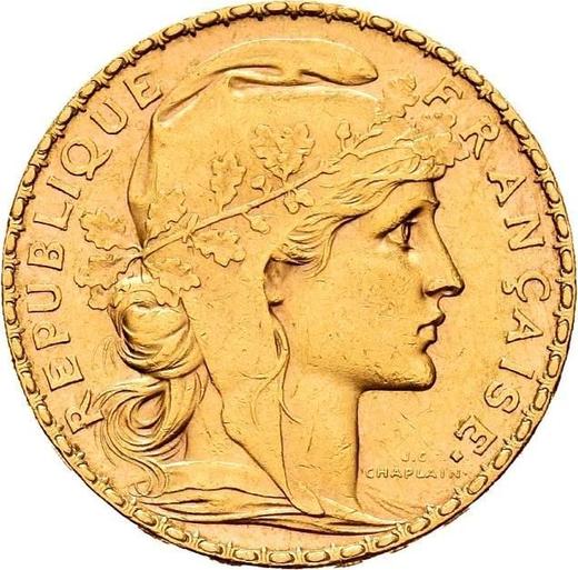 Аверс монеты - 20 франков 1901 A Париж - Франция, Третья республика