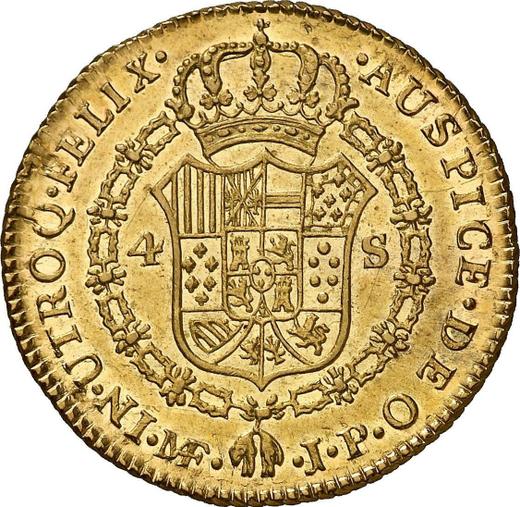 Reverse 4 Escudos 1810 JP - Peru