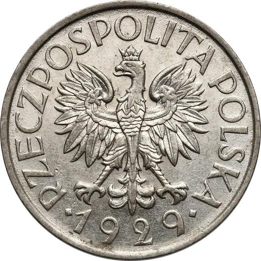 Obverse 1 Zloty 1929 - Poland
