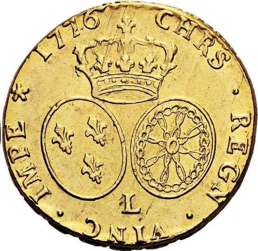 Реверс монеты - Двойной луидор 1776 L "Тип 1775-1789" Байонна - Франция, Людовик XVI