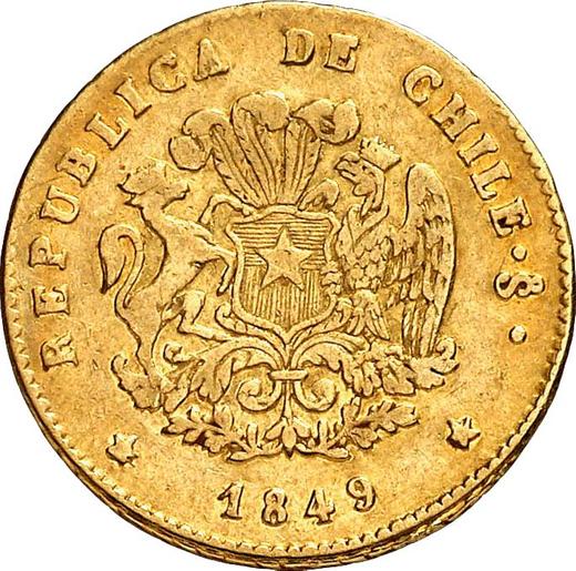 Obverse 1 Escudo 1849 So ML - Chile