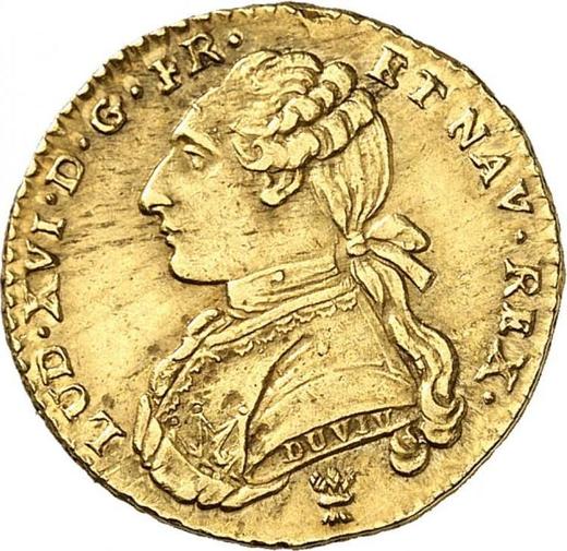 Аверс монеты - 1/2 луидора 1777 I "Тип 1775-1784" Лимож - Франция, Людовик XVI