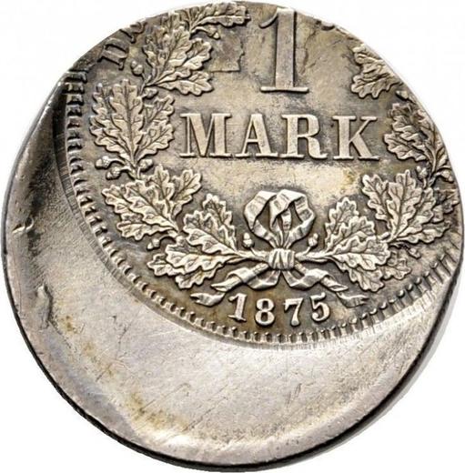 Obverse 1 Mark 1873-1887 Off-center strike - Germany