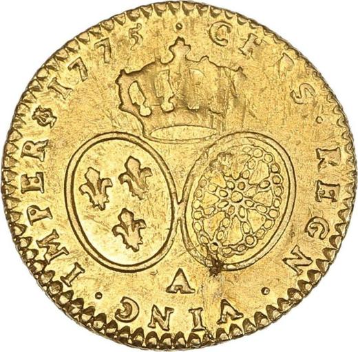 Реверс монеты - 1/2 луидора 1775 A Париж - Франция, Людовик XVI