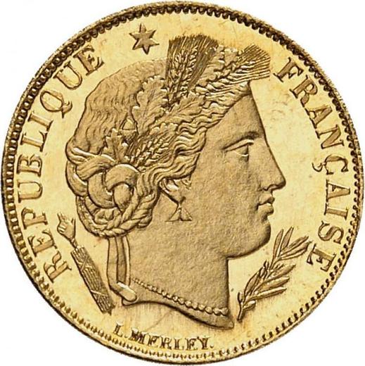 Аверс монеты - 5 франков 1889 A Париж - Франция, Третья республика
