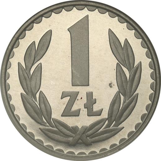Reverse 1 Zloty 1981 MW - Poland