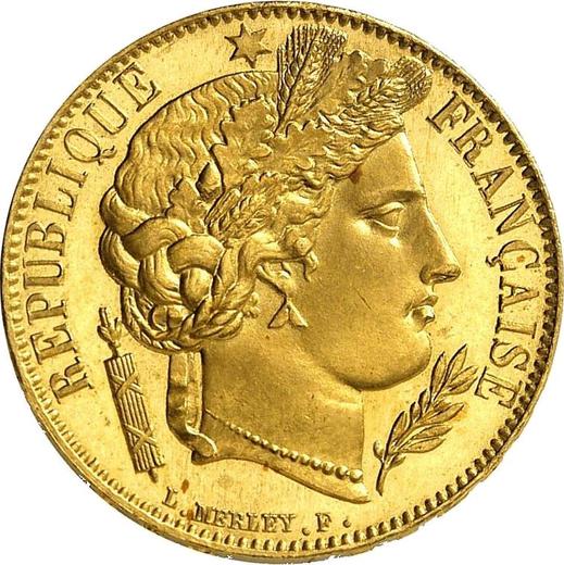 Аверс монеты - 20 франков 1849 A - Франция