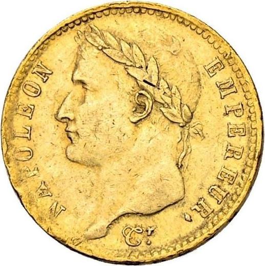Аверс монеты - 20 франков 1809 K "Тип 1809-1815" Бордо - Франция, Наполеон I