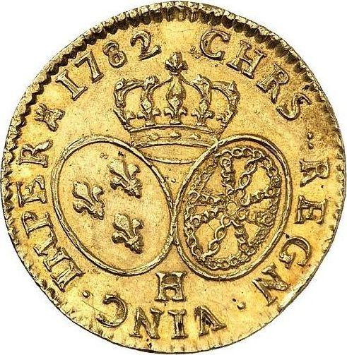 Реверс монеты - Луидор 1782 H "Тип 1774-1785" Ля-Рошель - Франция, Людовик XVI