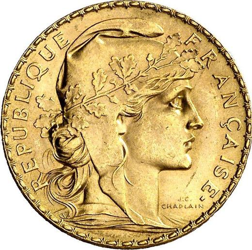 Аверс монеты - 20 франков 1912 Париж - Франция, Третья республика