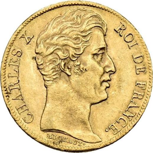 Аверс монеты - 20 франков 1830 A "Тип 1825-1830" Париж - Франция, Карл X