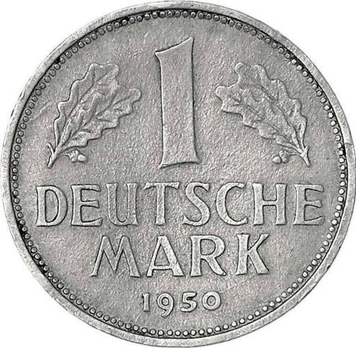 Obverse 1 Mark 1950-2001 Large diameter - Germany