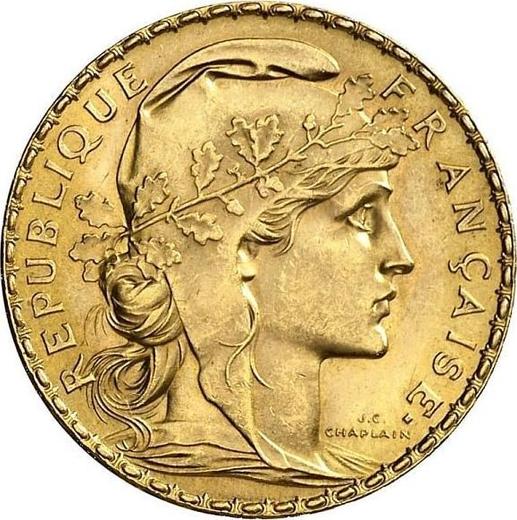 Аверс монеты - 20 франков 1913 Париж - Франция, Третья республика