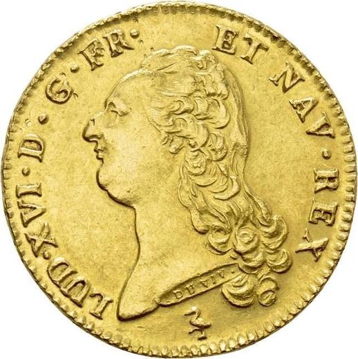 Аверс монеты - Двойной луидор 1786 A "Тип 1785-1792" Париж - Франция, Людовик XVI