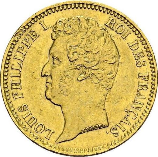 Аверс монеты - 20 франков 1831 B "Гурт вдавленный" Руан - Франция, Луи-Филипп I