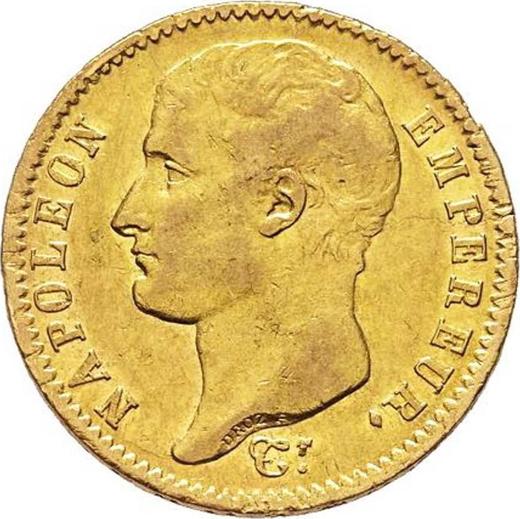 Аверс монеты - 20 франков 1807 U "Тип 1806-1807" Тулуза - Франция, Наполеон I