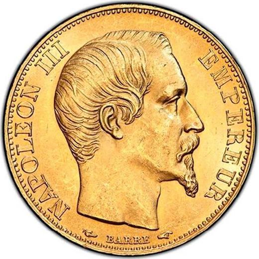 Аверс монеты - 20 франков 1855 A "Тип 1853-1860" Париж - Франция, Наполеон III