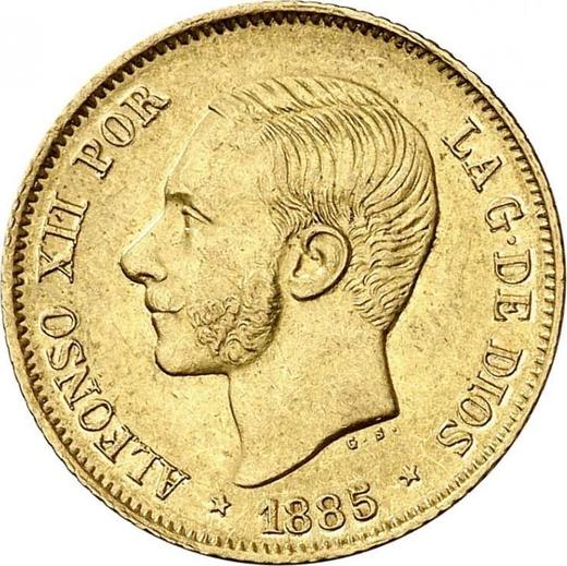 Obverse 4 Peso 1885 - Philippines
