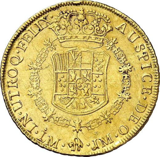 Reverse 8 Escudos 1763 LM JM - Peru