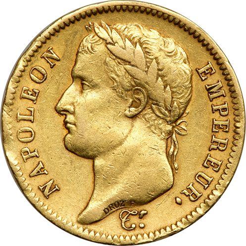 Аверс монеты - 40 франков 1811 A "Тип 1809-1813" Париж - Франция, Наполеон I