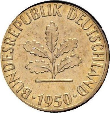 Reverse 5 Pfennig 1950 D - Germany