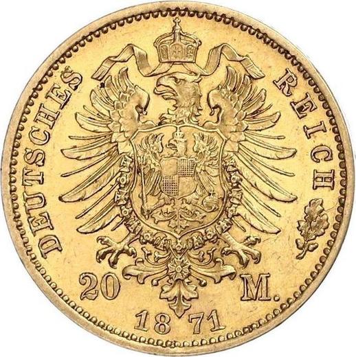 Reverse 20 Mark 1871 A "Prussia" - Germany