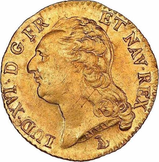 Аверс монеты - Луидор 1788 T "Тип 1785-1792" Нант - Франция, Людовик XVI