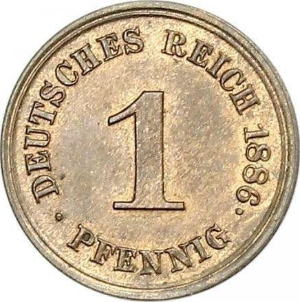 Obverse 1 Pfennig 1886 E - Germany