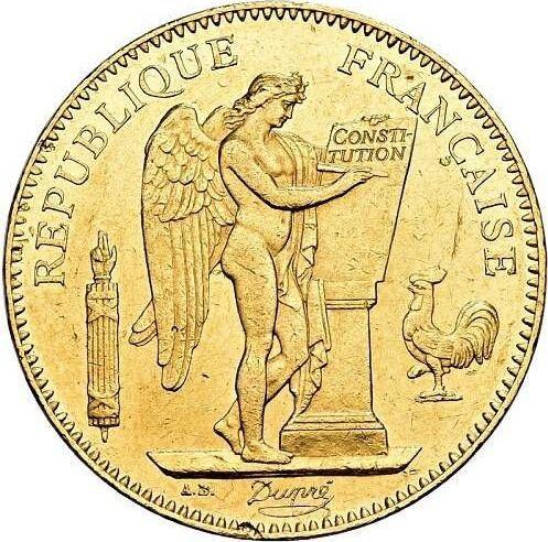 Аверс монеты - 50 франков 1878 A Париж - Франция, Третья республика