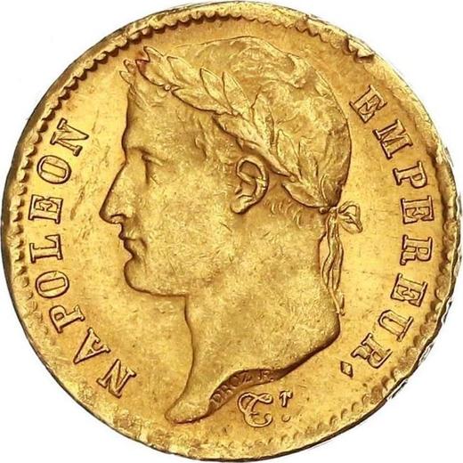 Аверс монеты - 20 франков 1808 A "Тип 1807-1808" Париж - Франция, Наполеон I