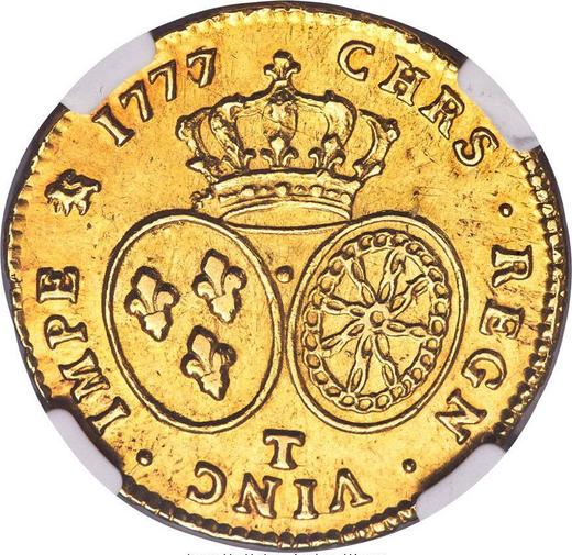 Реверс монеты - Двойной луидор 1777 T "Тип 1775-1789" Нант - Франция, Людовик XVI