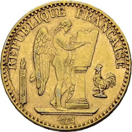 Аверс монеты - 20 франков 1878 A "Тип 1871-1898" Париж Платина - Франция, Третья республика